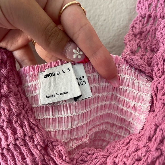 ASOS Pink Patchwork Summer Dress - Picture 5 of 6